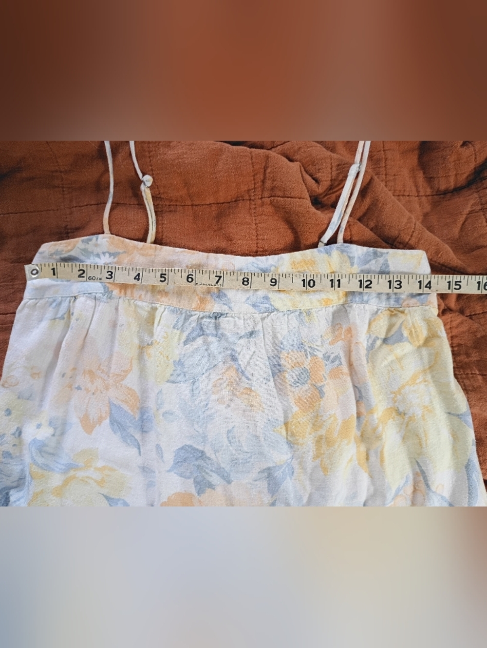 Abercrombie & Fitch Floral Maxi Dress in Cream, Yellow & Blue - Picture 12 of 12